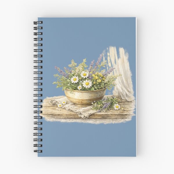 Item preview, Wildflower Pottery Bowl Watercolor | Cottagecore Floral Decor | Botanical Farmhouse Illustration | Rustic Flower Art designed and sold by MagicMakerPh.