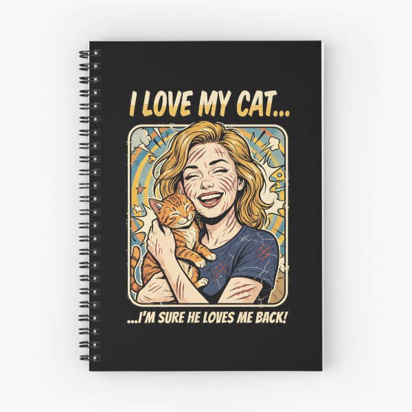 Item preview, Funny Cat Owner I Love My Cat I'm Sure He Loves Me Back designed and sold by dudelinart.