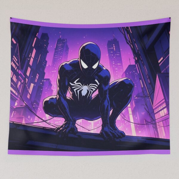 Item preview,  Spiderman Black Suit Illustration Comics designed and sold by Mavila Forge.