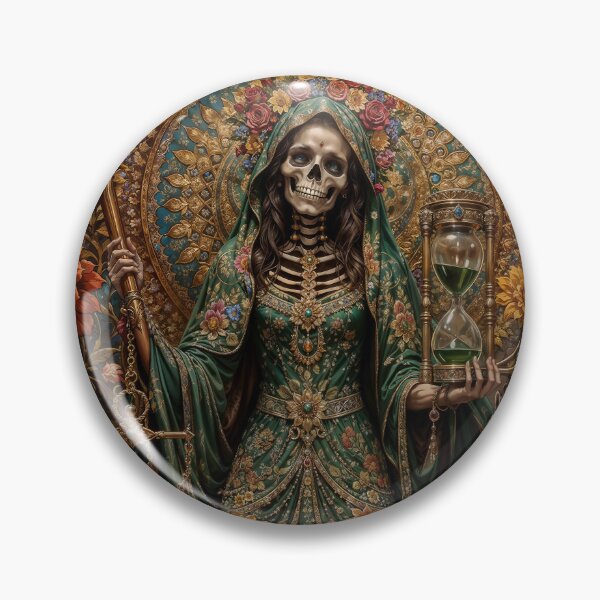 Item preview, Green Dress Santa Muerte designed and sold by AliceWhiteDF.