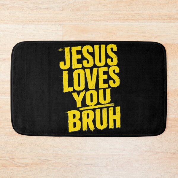 Item preview, Christian Jesus Loves You Bruh Funny Humorous Faith designed and sold by OlakunleOloroz.