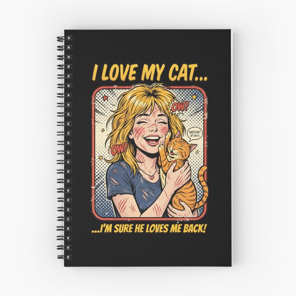 Item preview, I Love My Cat I’m Sure He Loves Me Back Funny Vintage Cat designed and sold by dudelinart.