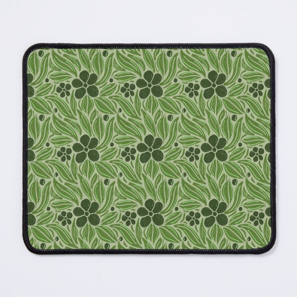 Item preview, Olive Green Botanical Pattern | Sage Folk Floral Print | Vintage Nature Wildflower Design designed and sold by DColourMuse.