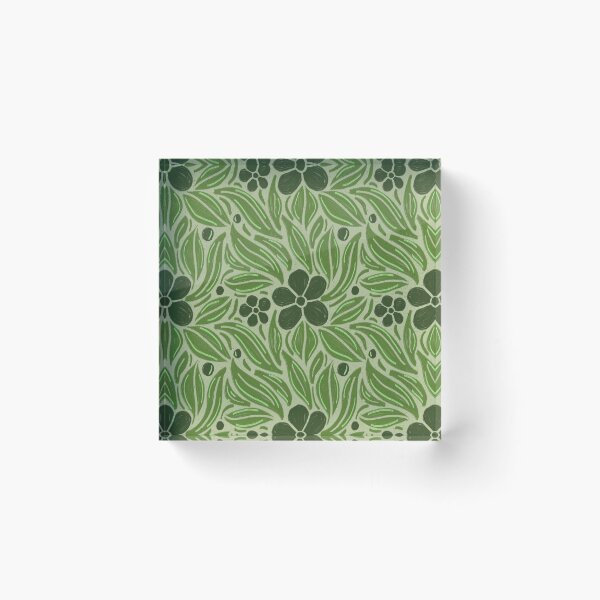 Item preview, Olive Green Botanical Pattern | Sage Folk Floral Print | Vintage Nature Wildflower Design designed and sold by DColourMuse.
