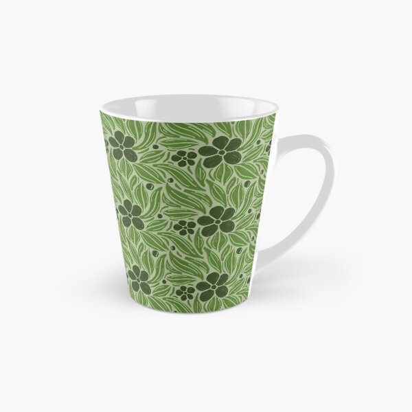 Item preview, Olive Green Botanical Pattern | Sage Folk Floral Print | Vintage Nature Wildflower Design designed and sold by DColourMuse.