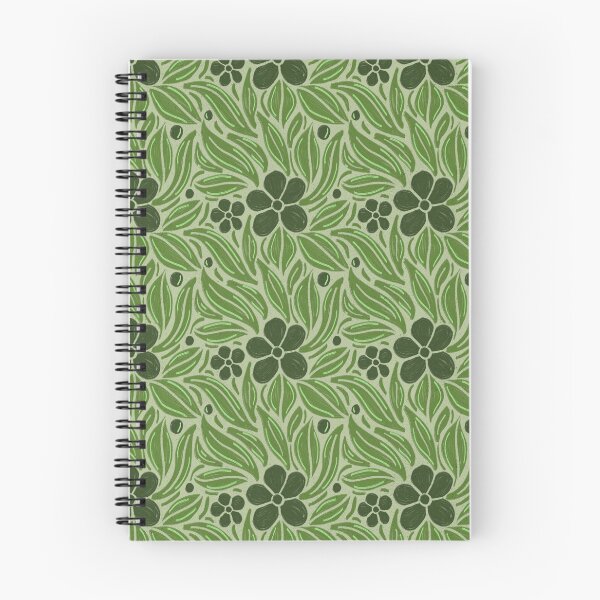 Item preview, Olive Green Botanical Pattern | Sage Folk Floral Print | Vintage Nature Wildflower Design designed and sold by DColourMuse.