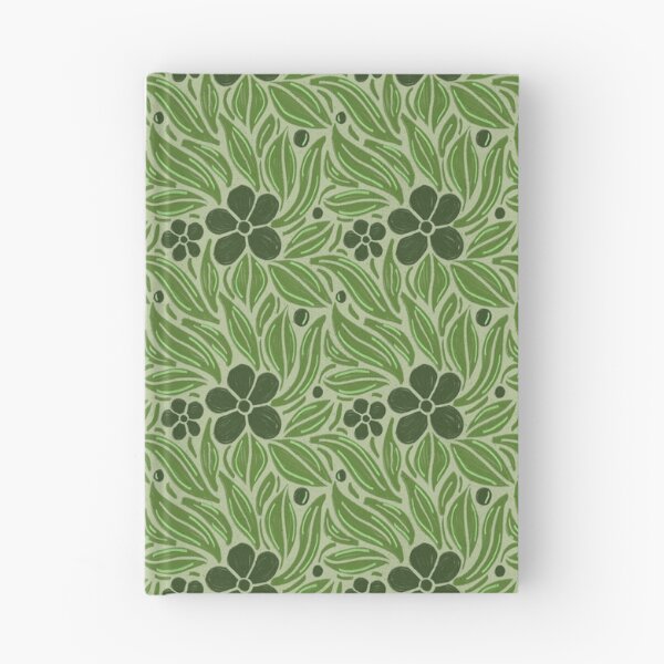 Item preview, Olive Green Botanical Pattern | Sage Folk Floral Print | Vintage Nature Wildflower Design designed and sold by DColourMuse.
