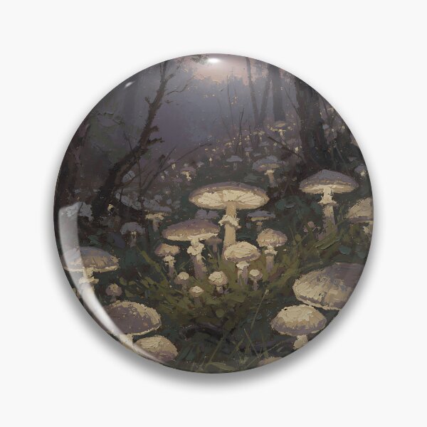 Item preview, Enchanted Glowing Mushroom Forest at Twilight | Mystical Woodland Fantasy Nature Art designed and sold by cr6zym1nd.