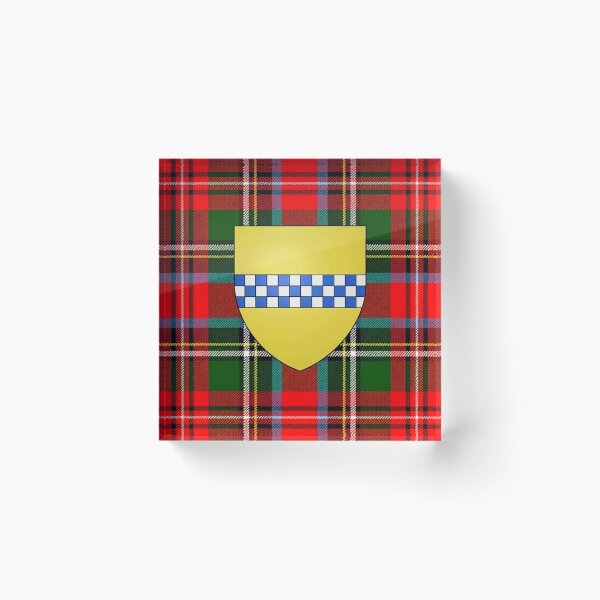 Item preview, Stewart High Steward of Scotland Arms and Royal Modern Tartan designed and sold by Kirrindy Designs.