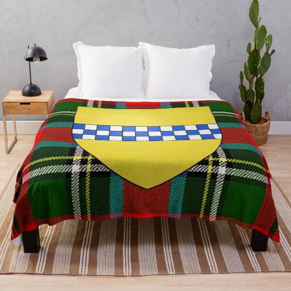 Item preview, Stewart High Steward of Scotland Arms and Royal Modern Tartan designed and sold by Kirrindy Designs.