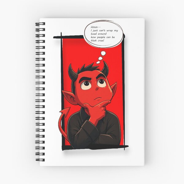 Item preview, Hmm... I Just Can't Wrap My Head Around How People Can Be That Cruel – Devil Graphic T-Shirt designed and sold by Peanutspixel.