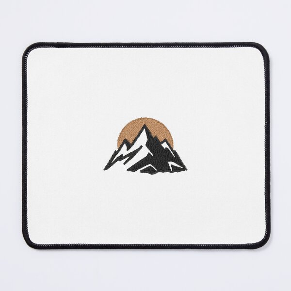Item preview, Embroidered Mountain Peak Minimalist Nature Adventure Logo designed and sold by cosmic crest creations.