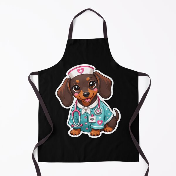 Item preview, Cute Kawaii Dog Nurse Dachshund Sticker designed and sold by FestivityFinds.