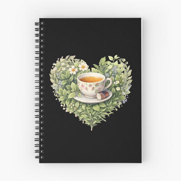 Item preview, Aesthetic White Daisy Field and Glass Tea Cup Heart Illustration⁠ designed and sold by Teenidesign .