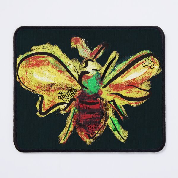 Item preview, Retro Abstract Honey Bee Art Print designed and sold by The Groove Garden.