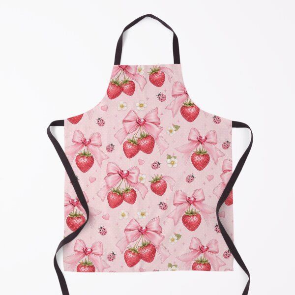 Item preview, Strawberry and Pink Bow Pattern designed and sold by purplesensation.