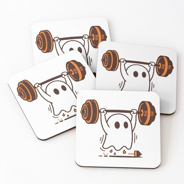 Item preview, Gym Ghost Lifting Weights Funny Fitness Halloween designed and sold by seven things shop.