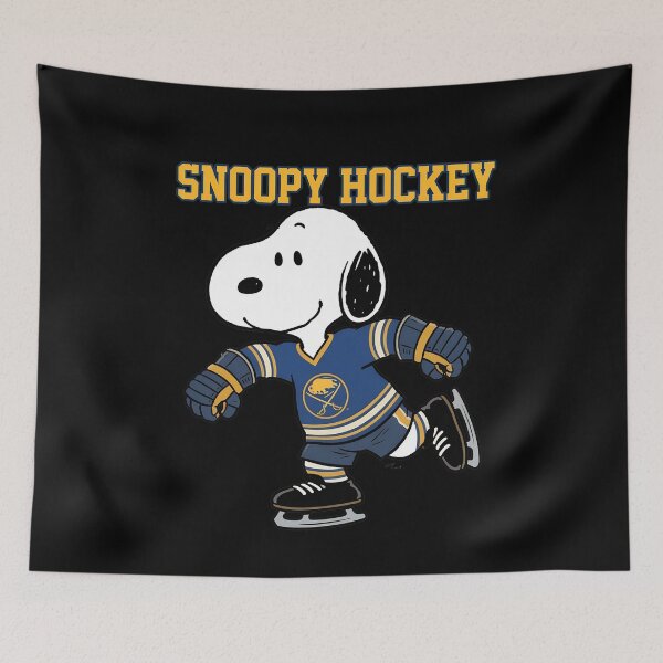 Item preview, Snoopy Skating in Buffaloo Sabress Jersey designed and sold by WilliamFerris.