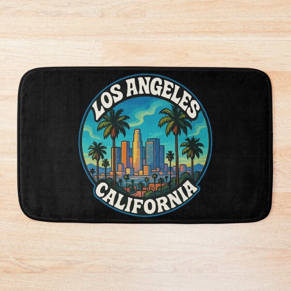 Item preview, Los Angeles California United States Retro Trippy Travel designed and sold by TomFrontierArt.