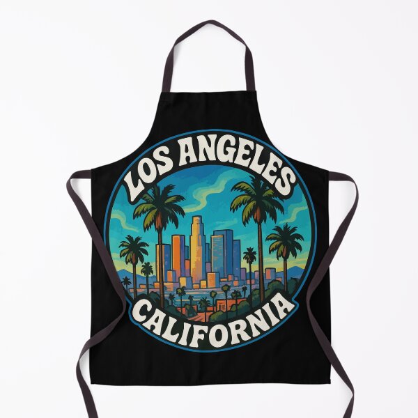 Item preview, Los Angeles California United States Retro Trippy Travel designed and sold by TomFrontierArt.
