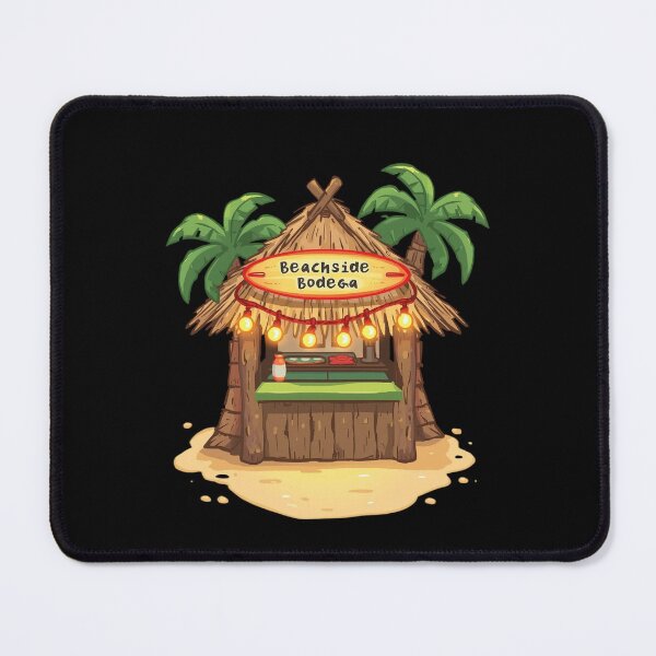 Item preview, Beachside Bodega Tiki Hut Tropical Beach Bar Palm Tree Sticker designed and sold by FestivityFinds.