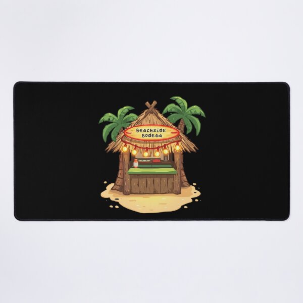 Item preview, Beachside Bodega Tiki Hut Tropical Beach Bar Palm Tree Sticker designed and sold by FestivityFinds.