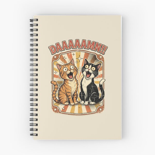 Item preview, Funny Shocked Cats Daaaamn Retro Cat Meme designed and sold by dudelinart.