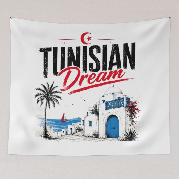 Item preview, Tunisian Dream | Mediterranean Tunisia Illustration designed and sold by Salma.Store.
