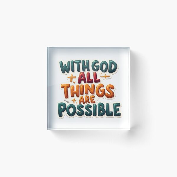 Item preview, With God All Things Are Possible designed and sold by nhk999.