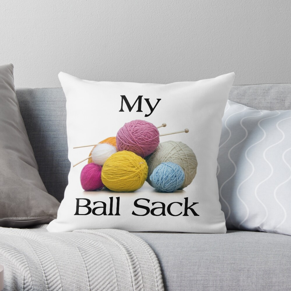 Knitting Gifts for Knitters - My Ball Sack Funny Yarn Tote Bag Gift Ideas  for Knitter & Women & Men Who Love to Knit with Needles & Bags Tote Bag  for Sale