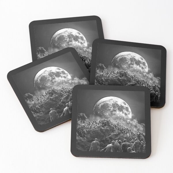 Item preview, Copy of Halloween Teddy Bear in a Moonlit Cornfield – Spooky Gothic Art designed and sold by inkoutninja.