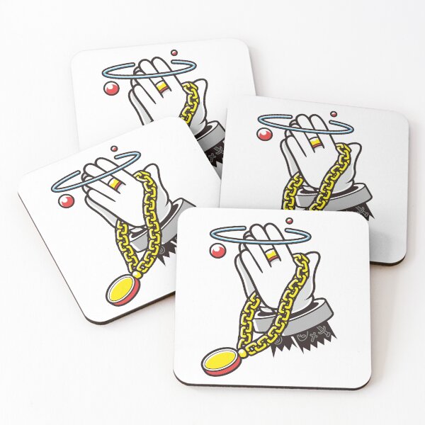 Item preview, Cartoon Praying Hands With Hip Hop Chain designed and sold by Lexkon Liu's art.