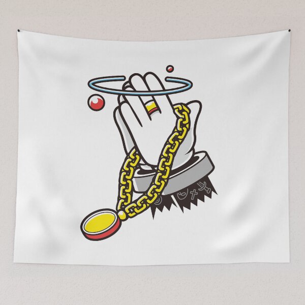 Item preview, Cartoon Praying Hands With Hip Hop Chain designed and sold by Lexkon Liu's art.