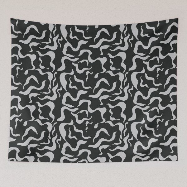 Item preview, Abstract fluid pattern with organic shapes designed and sold by AlicinaM.