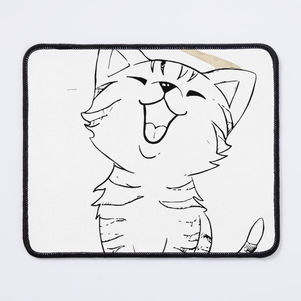 Item preview, Happy Laughing Cat and Little Dog House Cartoon designed and sold by EHdesignShop.