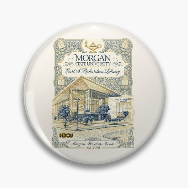 Item preview, Morgan State University Business Center Academic Architecture Illustration designed and sold by EvergreenPark - Tee Studio.