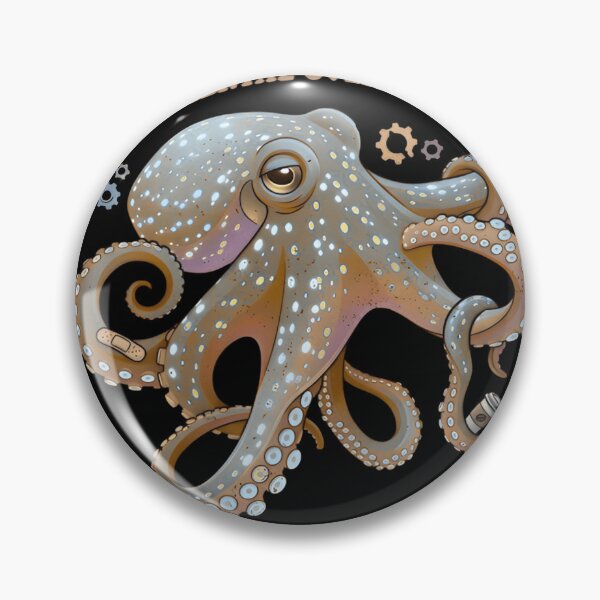 Item preview, Overstimulated Octopus T-Shirt & Sticker – Mental Overload Funny Octopus Meme Graphic Tee designed and sold by ZyxDes.