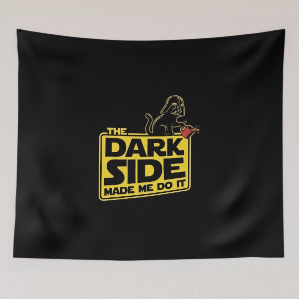 Item preview, The Dark Side Made Me Do It - Funny Sci-Fi Space Cat designed and sold by AdyKurniawan.
