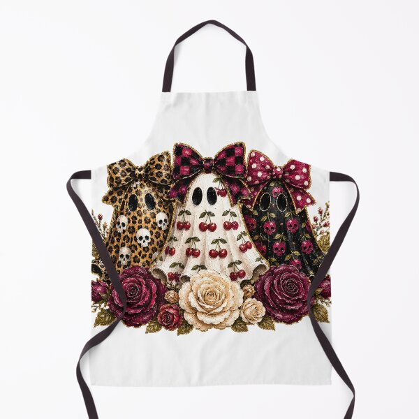 Item preview, Preppy Ghost Cherry Coquette Halloween Leopard Skulls Spooky designed and sold by OMITTEROMINOUS.