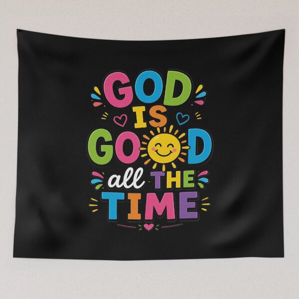 Item preview, God is Good All The Time Faith-Based Christian Bible Verse designed and sold by OlakunleOloroz.