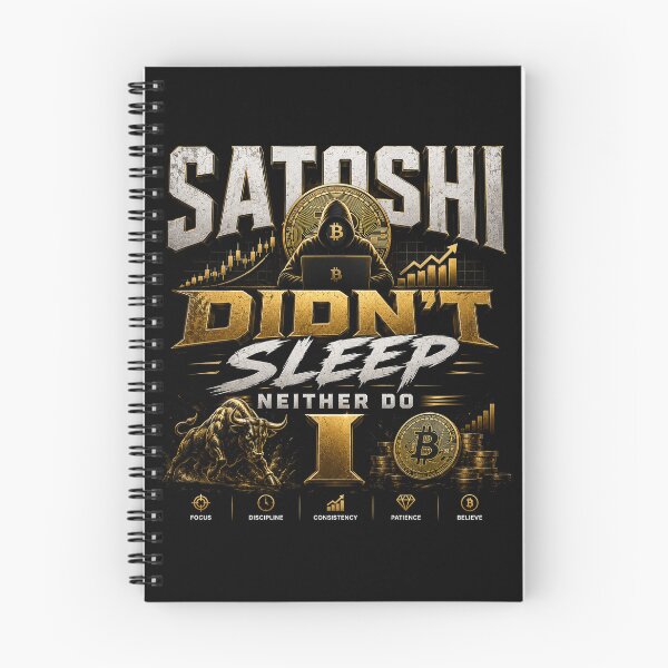 Item preview, Satoshi Didn't Sleep Neither Do I Bitcoin Crypto Shirt designed and sold by PipForgeStudio .