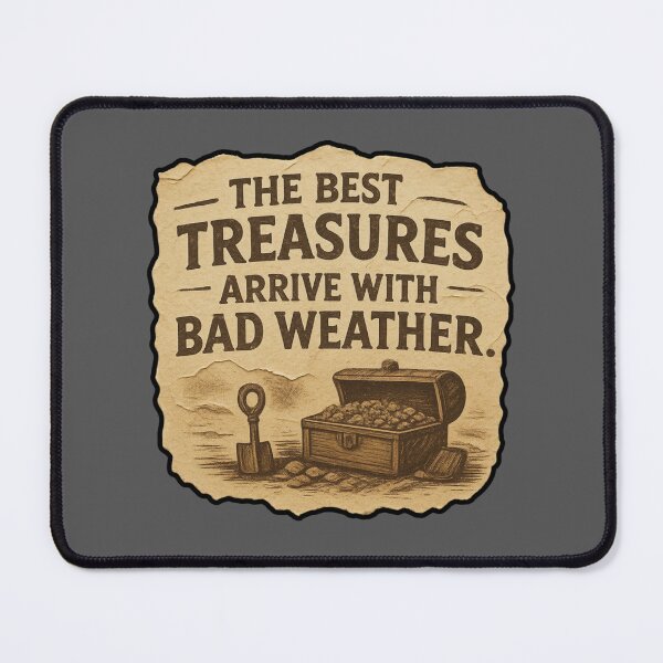 Item preview, The Best Treasures Arrive With Bad Weather Gift Idea For Amber Hunters And Beachcombers designed and sold by Glitch-Cult.