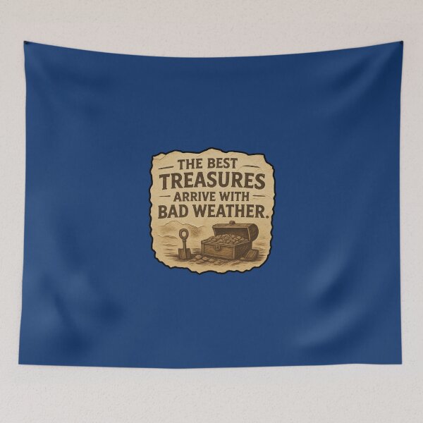 Item preview, The Best Treasures Arrive With Bad Weather Gift Idea For Amber Hunters And Beachcombers designed and sold by Glitch-Cult.