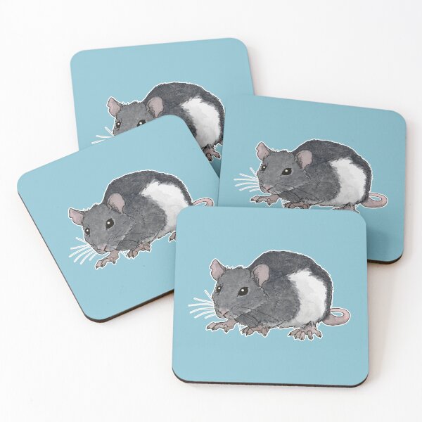 Item preview, Black and white rat designed and sold by savousepate.