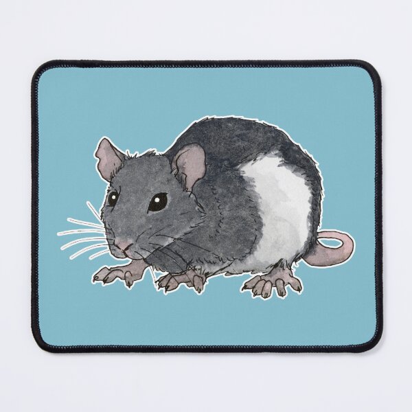 Item preview, Black and white rat designed and sold by savousepate.