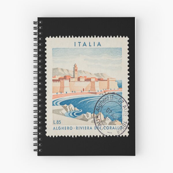Item preview, Alghero Sardinia Riviera del Corallo Postage Stamp Sticker designed and sold by stickercuffs.