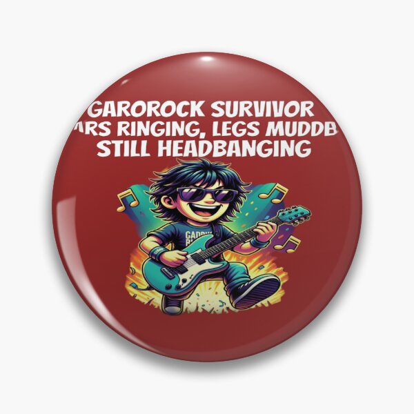 Item preview, Garorock Survivor – Ears Ringing, Legs Muddy, Still Headbanging | Funny Rock Festival T-Shirt designed and sold by Sushikidsntod.