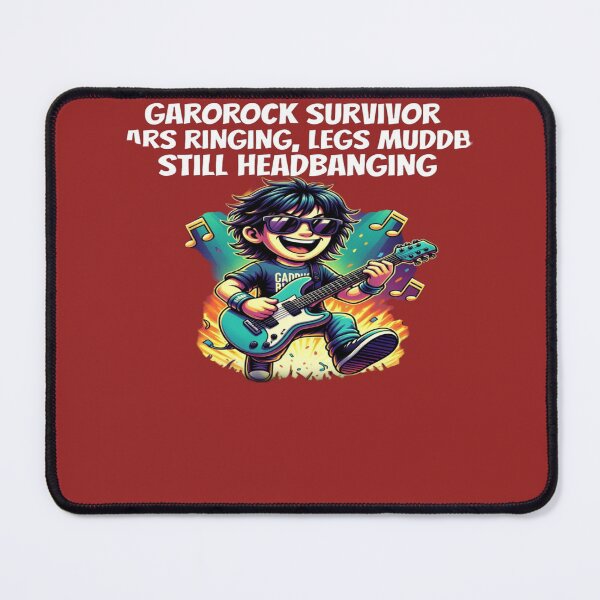 Item preview, Garorock Survivor – Ears Ringing, Legs Muddy, Still Headbanging | Funny Rock Festival T-Shirt designed and sold by Sushikidsntoddlers.