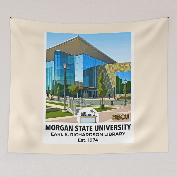 Item preview, Earl S. Richardson Library Architectural Illustration designed and sold by EvergreenPark - Tee Studio.