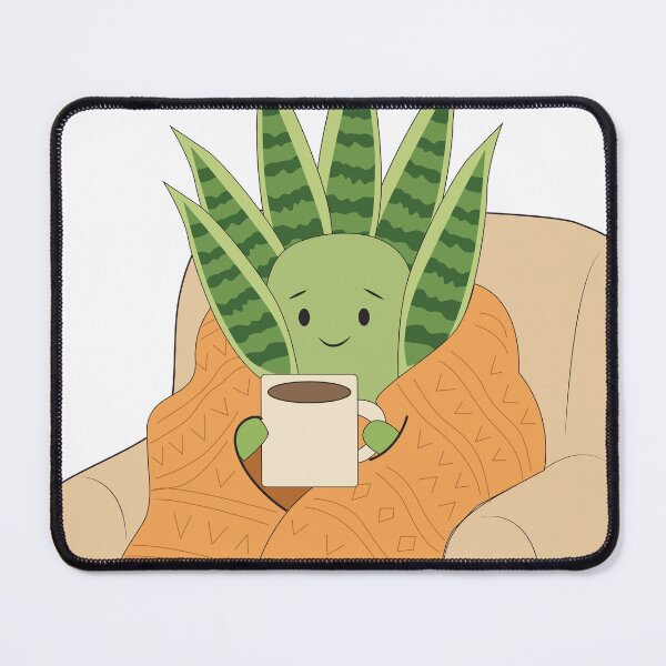 Item preview, Snuggly Plant Wrapped in Blanket with Coffee designed and sold by TatinkaArtskill.